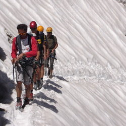 Uno dei tanti passaggi su neve attraversamento su neve